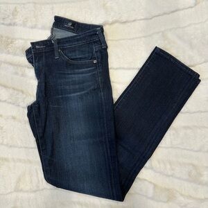 AG The Stevie Petite Slim Straight Jeans Blue 25P